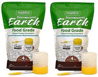 HARRIS Diatomaceous Earth Food Grade, 4lb with Powder Duster Included in The Bag (Тwo Рack)