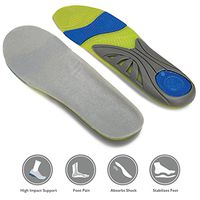 Dr. Zen Adjustable Orthotic Massaging Gel Insoles for Men and Women with Footbed and Heel Support