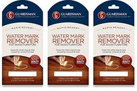 Guardsman Water Mark Remover Cloth - Erase White Rings & Haze Caused by Moisture and Heat - Reusable - 405200-3-Pack