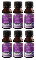 De La Cruz 1% Gentian Violet First Aid Antiseptic Liquid, Made in USA 1 FL OZ (6 Bottles)