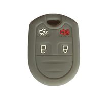 Ezzy Auto New Gray Key Fob Case Cover Skin Key Jacket Keyless Smart Jacket Cover Protector for Ford Expedition F150 F250-350 LINCOLN Navigator