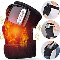 Heated and Vibration Knee Brace Wrap Elbow Pads,Heating Knee Massager for Pain Relief, Joint Pain, Cramps, Arthritis Meniscus (Wireless,Rechargeable,Single One)
