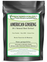 American Ginseng - 10:1 Natural Root Extract Powder (Panax quinquefolius), 12 oz (340 g)