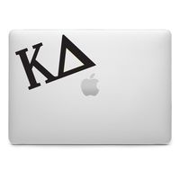 Kappa Delta Die Cut Decal/Sticker - Car, Truck Laptop (3 Pack) (Black)