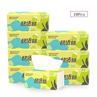 JJHAEVDY Toilet Paper Soft Touch Environment Safe Biodegradable Bathroom Tissue 3-Ply Folded Towels (90 sheets, 10 Packs)