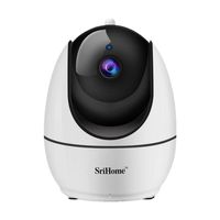 SriHome 1080P WiFi Indoor Camera with HD Night Vision, Motion Detection, 2-Way Audio, Home Security Surveillance Pan Tilt Zoom Monitor for Baby Elder Pet