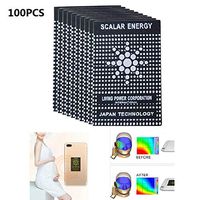 Ankepwj EMR EMF Energy Anti Radiation Protection Stickers, Protection Shield Anti Radiation Cell Phone Sticker Quantum Radiation High Release Negative Ion Stickers Accessories (B,100pcs)
