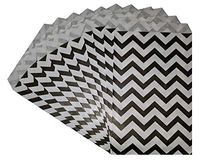 100 pcs Merchandise Gift Bags Shopping Sales Tote Bags (4" x 6", Black)