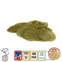 1/2 Inch Brass Pipe Screens | Made in The USA Pipe Screen Filters - 100 Pack