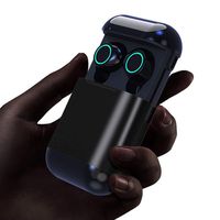 True Wireless Earbuds 5.0 Bluetooth Headphones in-Ear TWS Stereo Earphones with Microphone Binaural Calls,Hi-Fi Sound, One-Step Pairing, iPX7 Waterproof,Total 30H Playtime (Black)