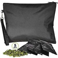 Smell Proof Bags-18 * 15.5cm,Herb Fragrance Proof Container Case Storage, Waterproof Odor Proof Bag Smoking Fragrance Proof Bag Carbon Lined Tobacco Sendk