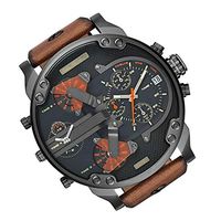 cobud Fashion Luxury Stainless Steel Leather Sport Analog Quartz Wristwatch for Man, Multi-Color Appropriate