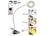 TIMMRAIN White Led Reading Light Fill in Light USB Desk Lamp Under Cabinet Lighting for Work Table/Bedroom/Piano/Laptop/Keyboard Dimmable Warm/Cool White Natural Light in One Lamp