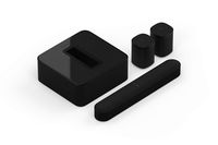 Sonos 5.1 Surround Set - Home Theater System with all-new Beam, Sub and a set of two Sonos One Speakers. Compact Smart TV Sound bar with Amazon Alexa voice control built-in. (Black)
