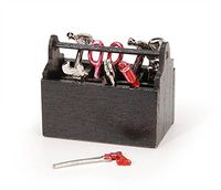 Darice Timeless Minis 2309-04 Tool Box with Tools - Assorted Sizes - 1 set