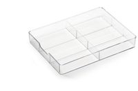 DURABLE Desktop Drawer Caddy, Oranizing Small Office Supplies Within 13" w x 9.5" d x 1.9" h, Transparent (338419)