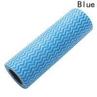 SantfeReusable Cleaning Cloths Disposable Cleaning Towels Kitchen Towels Dish Cloths Heavy Duty Eco-Friendly Non Woven Fabric Mutipurpose Handy Wipes (Blue 2 Rolls)