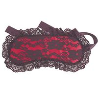 HinLot Soft Lace Sleeping Eyemask Blindfold Eye Cover Fancy Accessory (Red)
