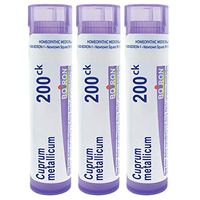 Boiron Cuprum metallicum 200ck, 80 pellets, homeopathic Medicine for Sudden Muscle Cramps, 3 Count