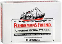 Fisherman's Friend Original Extra Strong Menthol Cough Suppressant Lozenges - 38 lozenges, Pack of 5