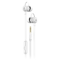 ECOXGEAR Sweat Proof Sport Buds with Microphone & Passive Noise Cancellation - White