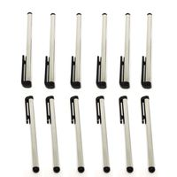 ASC 12 x Stylus Pen 4 Inch Stylus For iPhone, Samsung, Ipad, Ipod, and All Touch Screen Devices - 1 Dozen (Silver)