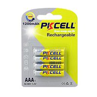 Rechargeable AAA Battery 1.2v ni-mh Battery 1200mAh Count :Pcs (4)