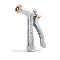 Gilmour 857302-1001 Full Size Zinc Pistol Grip Nozzle with (3, Silver)