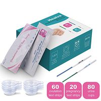 Healva Ovulation Predictor Kit - Ovulation Kit with 60 Ovulation Strips and 20 Pregnancy Tests - Early Pregnancy Detection - Easy Dip&Read Test Strips for Home Use