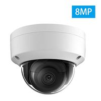 8MP HD 4K Security POE Outdoor Dome IP Camera, 3840×2160, 98ft Night Vision, Dome Network Camera HK185-I, (OEM on Original Model DS-2CD2185FWD-I), 2.8mm Lens with SD Card Slot, H.265+, IP67, IK10,ONV