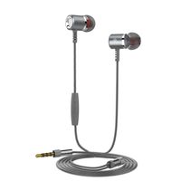 AutumnFall 3.5 mm Wired Earphone, Original Headphone with Noise Isolating Sports Earbuds for Iphone, Ipad,samsung,android Cellphone,tablet Pc (Gray)