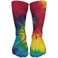 SARA NELL Men Women Classics Crew Socks Tie Dye Peace Personalized Athletic Socks 30cm Long-All Season