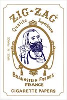 Buyartforless Zig Zag Cigarette Papers 36x24 Smoking Print Poster Decorative Art, Wall Décor, White, Gold, Blue