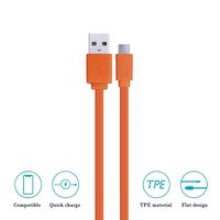 USB Fast Power Charging Charger Cable Cord for JBL Wireless Bluetooth Speaker Earphone Headphone - 3.3FT & Orange
