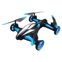 JJRC H23 Drone Flying Cars Quadcopter Air-Ground Dual Mode Remote Control Car with 360°Rolling, Speed Switch, LED Lights, Headless Mode, One Key Return, Low-Voltage Alarm Function (Blue)