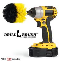 Drill Brush - The Original Drillbrush Power Scrubber - Bathroom Accessories - Shower Cleaner - Scrub Brush - Bath Mat - Shower Curtain - Bathtub - Sink - Toilet - Bidet - Flooring - Grout Cleaner