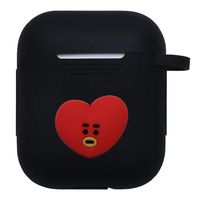 Youyouchard Kpop BTS Airpods Case, KOYA RJ SHOOKY MANG CHIMMY TATA Cooky Airpods Case AirPods Accessories Portable & Protective Cover Case for Airpods(Black: TATA)