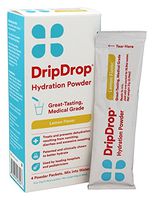 DripDrop ORS – Patented Electrolyte Powder for Dehydration Relief Fast - For Workout, Hangover, Illness, Sweating & Travel Recovery - Lemon - 4 x 16oz Servings