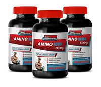 Muscle Mass Supplements for Men - Amino ACIDS 1000Mg - TOP Amino ACIDS Blend - l-lysine Capsules - 3 Bottles 300 Capsules