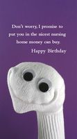 Quiplip Birthday Nursing Sock (6-Pack) Greeting Cards