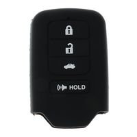 MagiDeal Remote Keyless Entry Key Case Fob Cover for Honda Accord Civic HR-V - Black