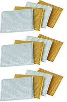 Casabella Sparkle Scrub Sponges - Silver, Gold Assorted - 3 Pack (12 Units in Total)