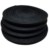 TOFL Baseball and Softball Glove and Mitt Leather Lacing 4 Black Laces 3/16" by 72" (Black 4)