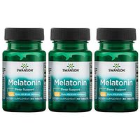 Swanson Melatonin - Dual-Release 3 mg 60 Tabs 3 Pack