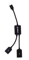 Inteset USB 2.0 & Micro USB OTG Y Cable for Controlling The F-TV Stick, Pendent, or Cube, Supports Wireless Keyboards and The Inteset IReTV for Universal Remote Control. (IReTV not Included)