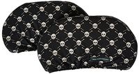 Crutch Caps Adults Underarm Crutch Pads, Black/Brown/Cream, Skulls, Large
