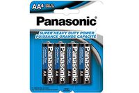 192 x AA Panasonic Heavy Duty Batteries (48 Cards of 4)