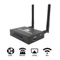 Qutity Car WiFi Display Mirabox, 2.4G+ 5G Wireless Airplay Miracast DLNA Cast Screen Mirroring HDMI USB RCA (AV) Output, Allshare Video Audio to Car Monitor (Black)