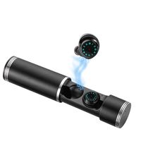 STARCARE Bluetooth True Wireless Earbuds with Microphone, Sport in-Ear Cordless Earphones with Charging Case for Running, HiFi Stereo Sleep Earbuds for iPhone, Android, up 15 Hours Playtime (Black)