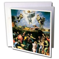 3dRose The Transfiguration by Raphael - Greeting Cards, 6 x 6 inches, set of 12 (gc_130061_2)
